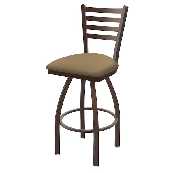 25" Swivel Counter Stool, Bronze Finish, Canter Sand Seat